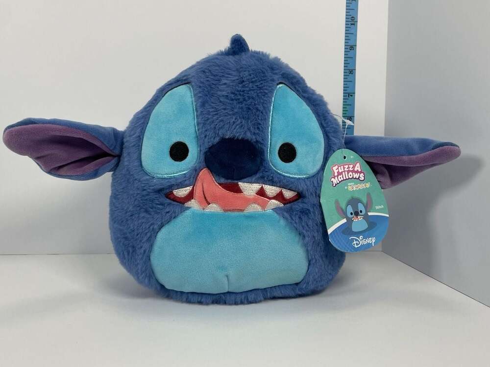 Disney Lilo and Stitch Fuzz-A-Mallows Squishmallows 8-Inch Plush Toy